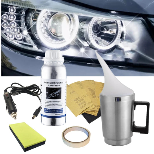 300ml Headlight Restoration & Polishing Kit for Clear Lens Renovation and Headlight Cleaning