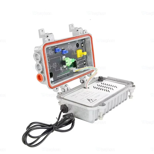 Outdoor FTTH CATV Optical Receiver with Dual RF Outputs for FTTB Fiber Access Networks