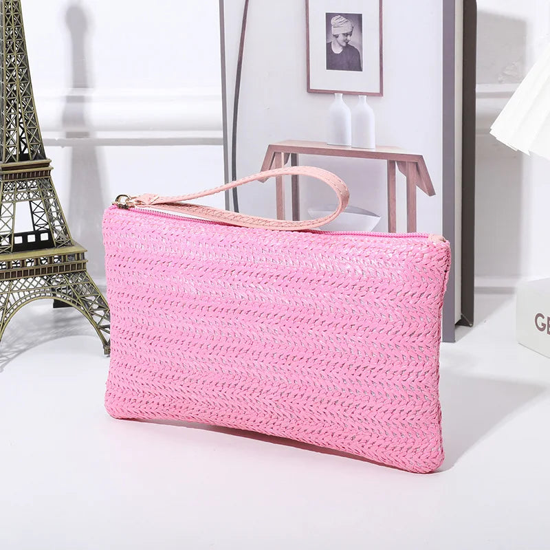 Straw Woven Clutch Bag