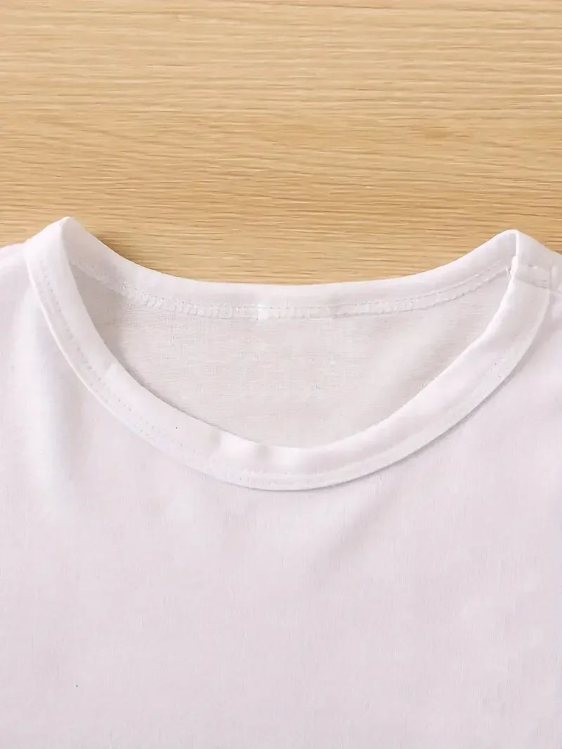 Funny Fried Cat Graphic Short Sleeve Casual T-Shirt