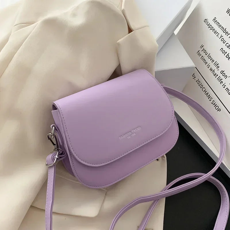 PU Leather Saddle Handbag