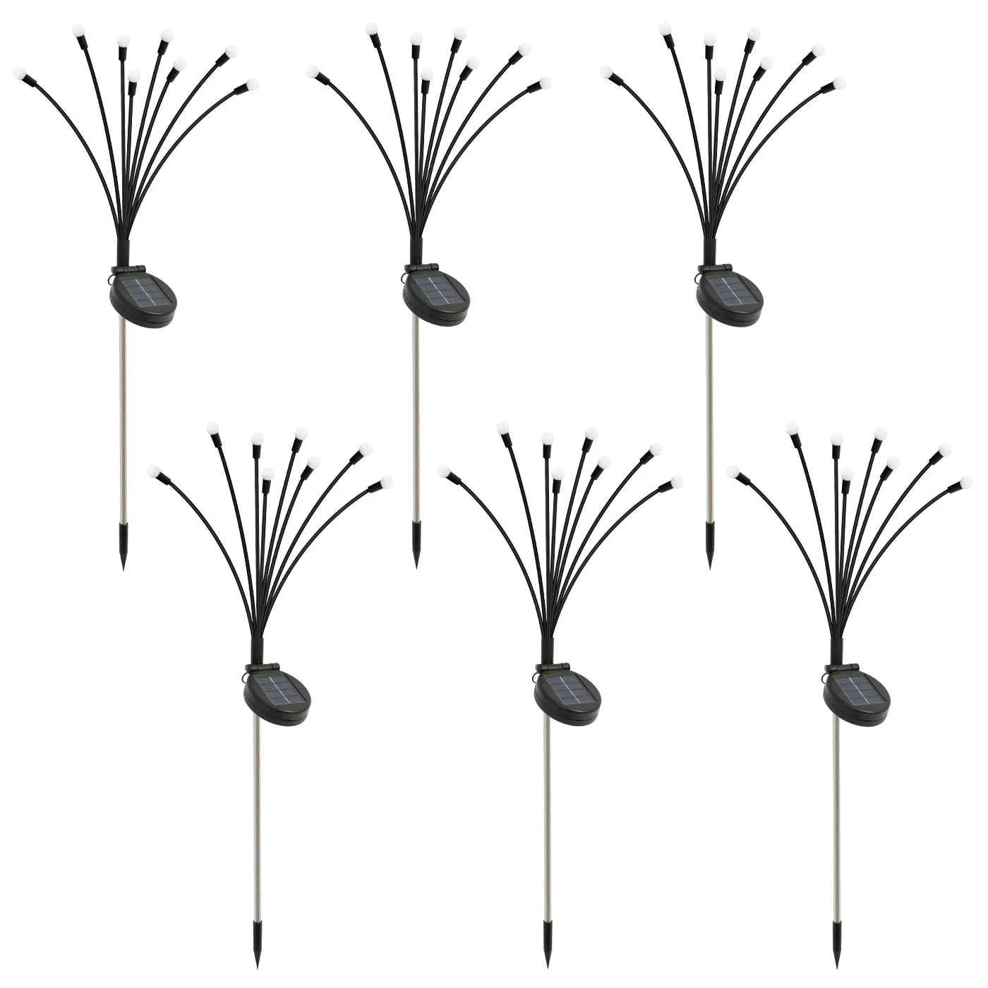 8-Head Solar Firefly Garden Lights