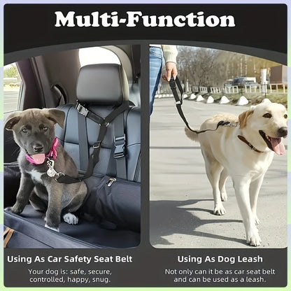 Adjustable Dog Car Seat Belt Leash
