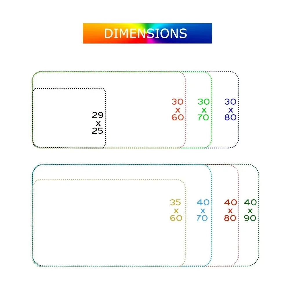 Large Extended Gaming Mouse Pad with Non-Slip Rubber Base