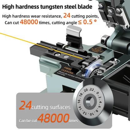 High Precision Fiber Optic Cleaver for SM/MM FTTH, FTTX, Telecom & Network Fiber Cable Cutting