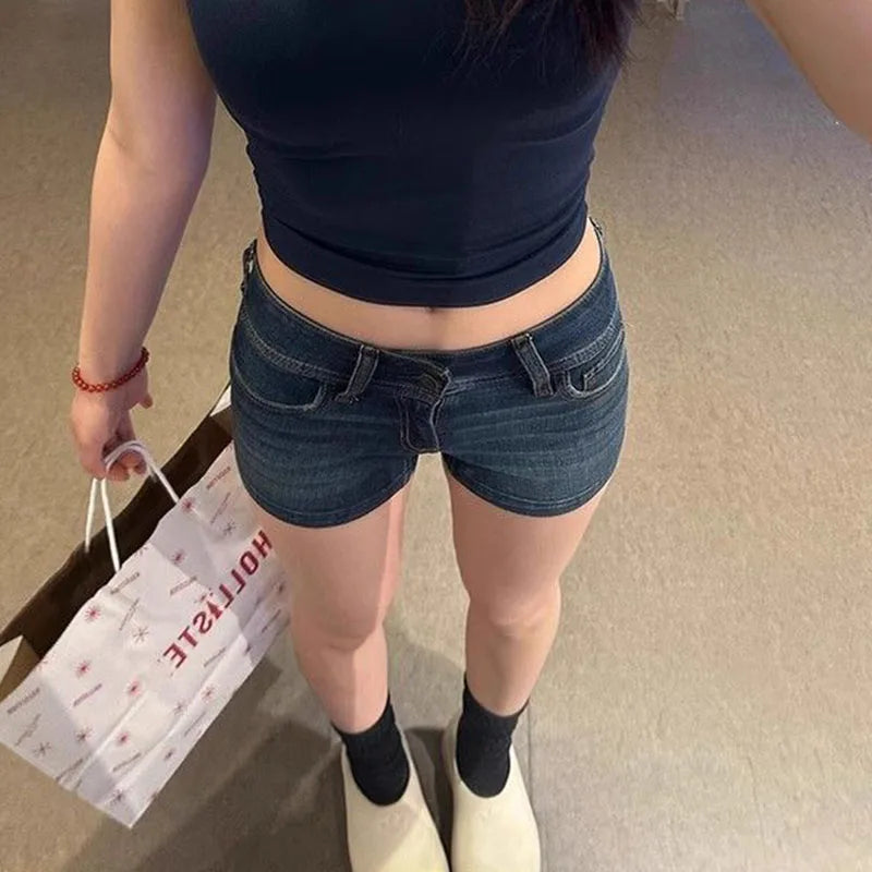 Slim Fit High Street Denim Shorts