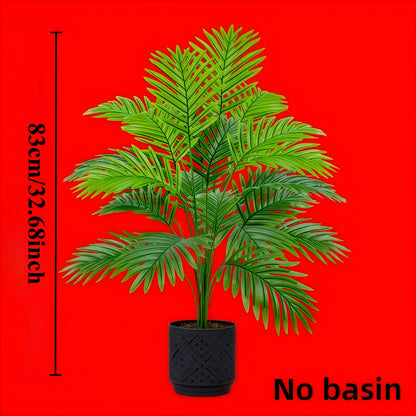 2-Piece Large Artificial Palm Trees for Indoor & Outdoor Decor