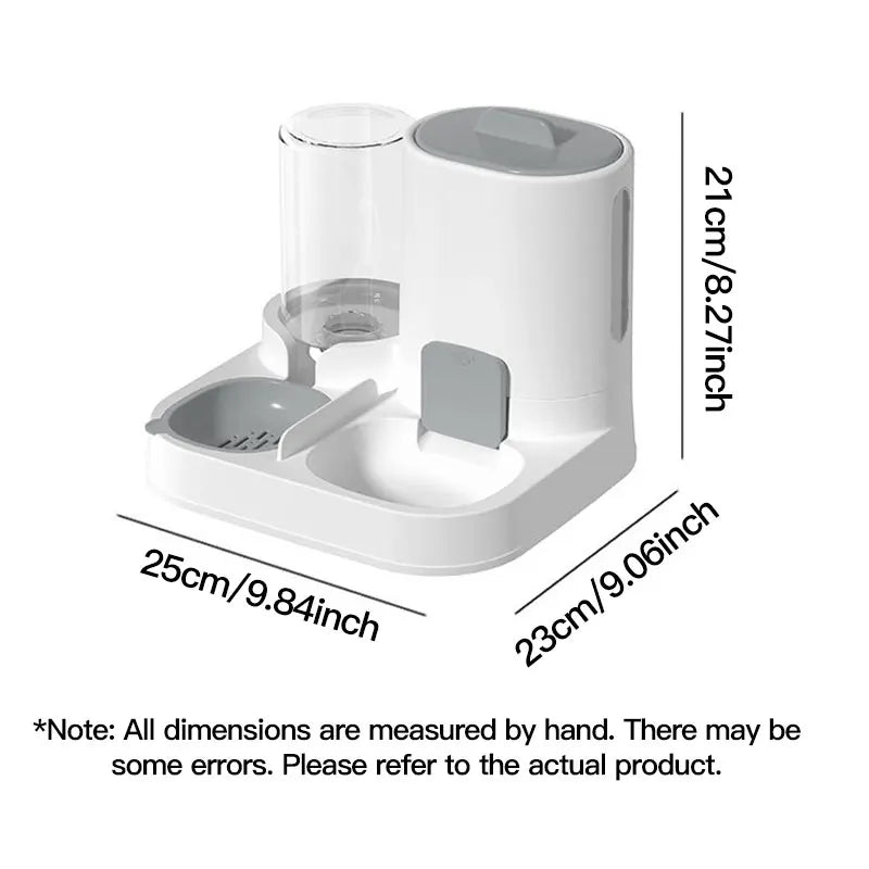 Large Capacity Automatic Gravity Pet Feeder & Water Dispenser