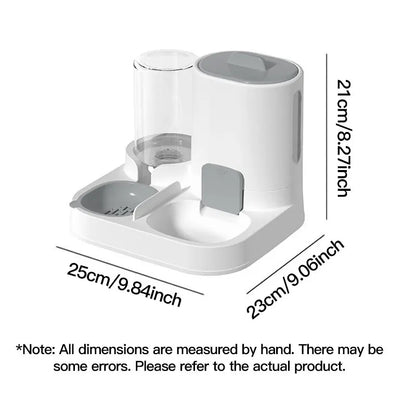 Large Capacity Automatic Gravity Pet Feeder & Water Dispenser