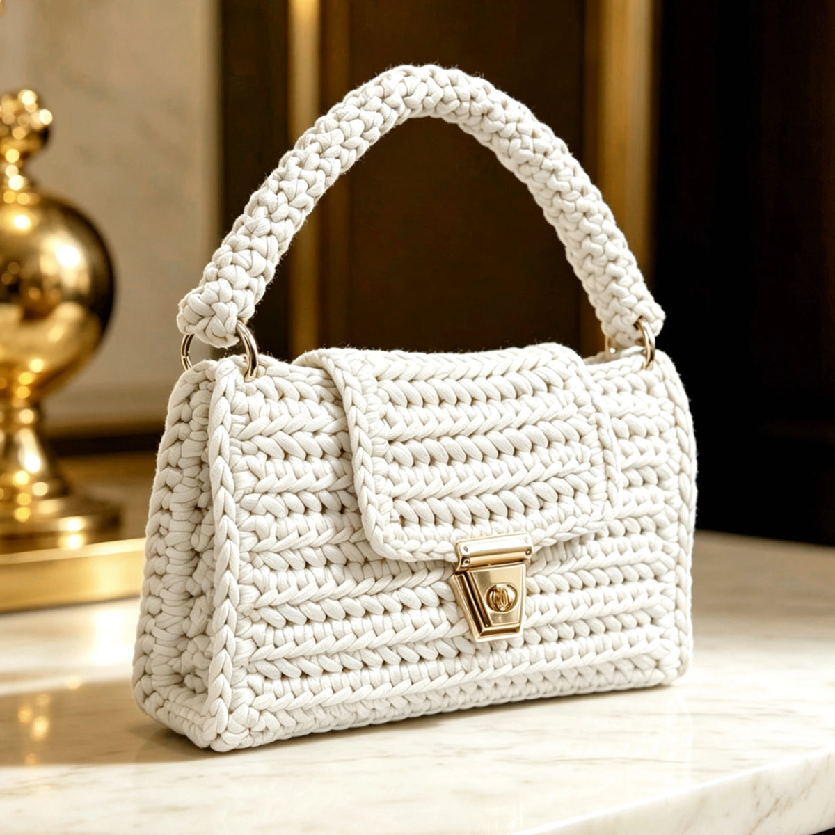 Handmade Crochet Tote Bag
