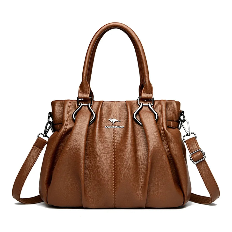 Genuine Casual Tote Bag Luxury Handbags For Women Designer Purses and Handbag High Quality Soft Leather Commuting Hand Bags