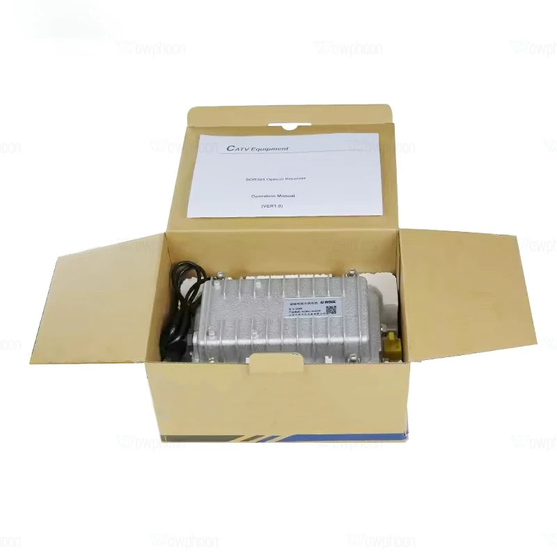 Outdoor FTTH CATV Optical Receiver with Dual RF Outputs for FTTB Fiber Access Networks