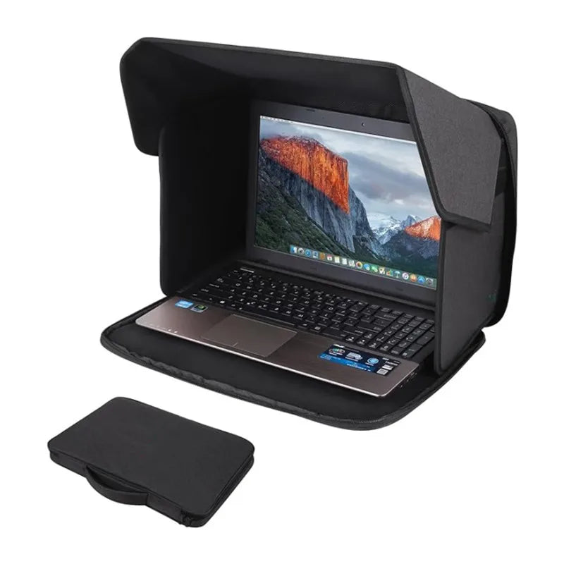 Portable Foldable Laptop Sun Shade Hood for 16 Inch Laptops