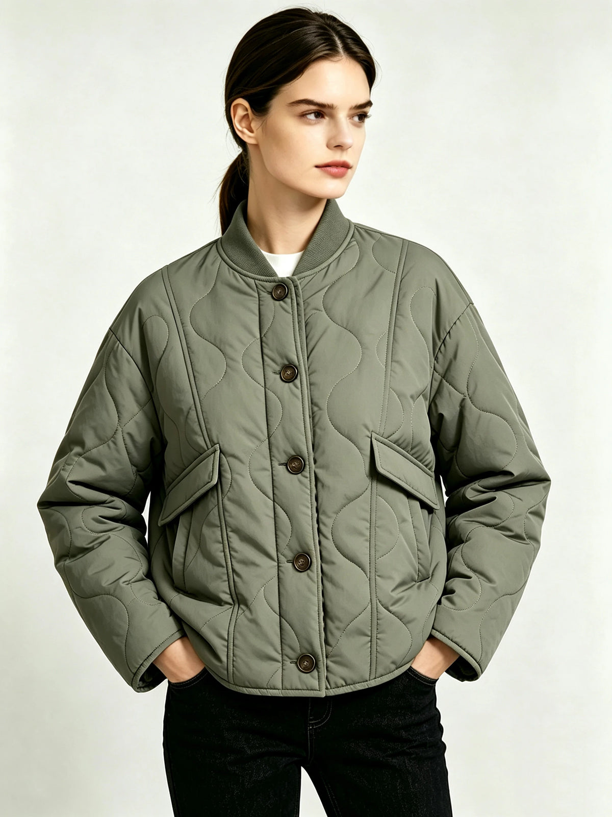 Patchwork Loose Retro Casual Jacket