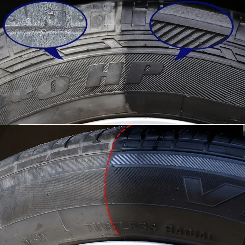 Black Tire Wax for Long-Lasting Shine, Tire Protection & Crack Prevention
