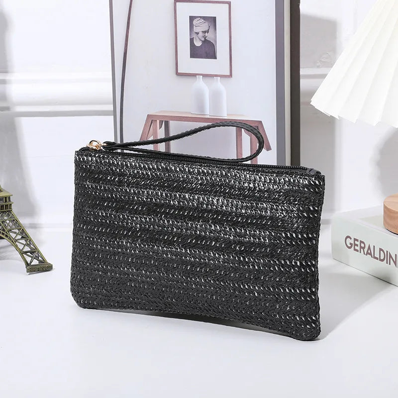 Straw Woven Clutch Bag